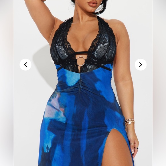 Chic Sleeveless Maxi Dress 💙🖤 - Picture 2 of 6